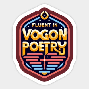Vogon Poetry Sticker
